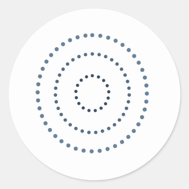 Gradientenkunst Runder Aufkleber (Vorderseite)