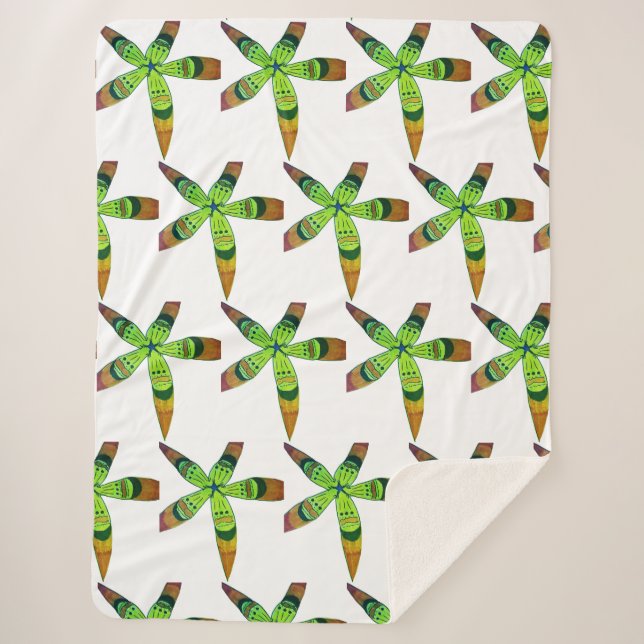 Gradiententropen Blume Sherpadecke (Vorderseite)