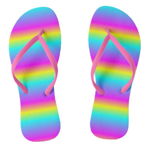 GRADIENTES MOTIF DER FLAGFARBEN DES RAINBOW FLIP FLOPS