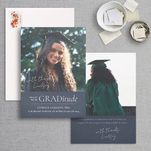 GRADitude Photo Faire-part de graduation de la Mar