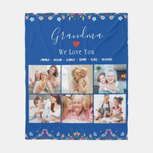 GRADMA Foto Collage Individuelle Name Fleece Blank