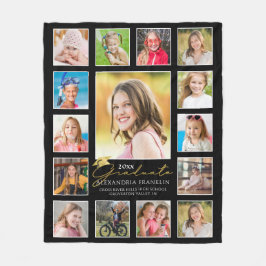 Graduate 15 Foto Collage Script benutzerdefinierte Fleecedecke