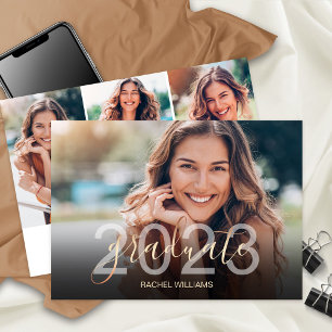 Graduate 2023 Partie 5 Photos Invitation Card