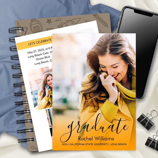 Graduate 2023 Photo Invitation Party Faire-part (Créateur téléchargé)