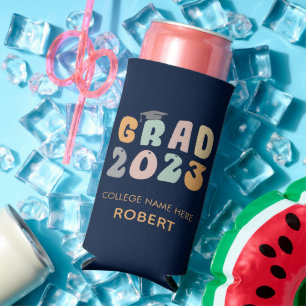 Graduate 2023 Uni Grad Graduation Party Retro Selters Dosenkühler