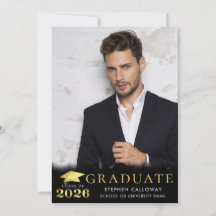Graduate 2025 Black Imitats Metallic Gold 2 Fotos