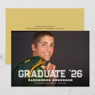 Graduate 2026 Full Photo Graduation Party Einladung