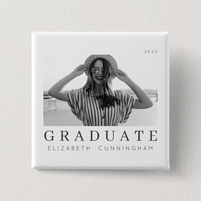 Graduate 20XX Moderne Cool einfache Minimalistisch Button (Vorderseite)