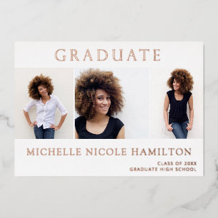 Graduate 3 Foto Abschluss Ankündigung