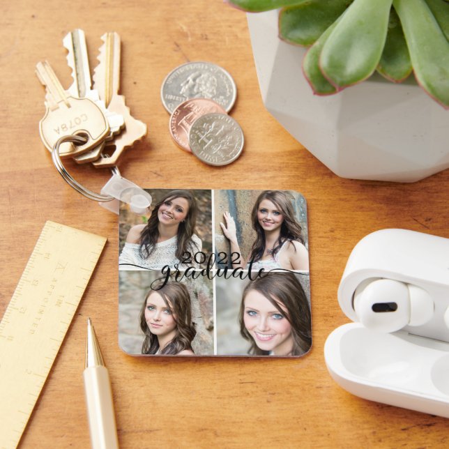 GRADUATE 5 Foto-Klassenjahrskript Schlüsselanhänger (Schreibtisch)