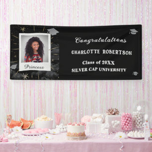 Graduate Abschluss Class Foto Herzlichen Glückwuns Banner