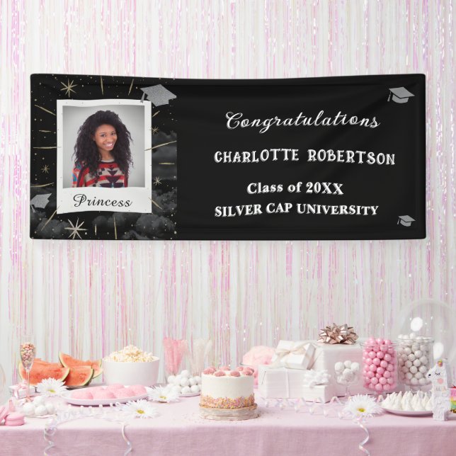 Graduate Abschluss Class Foto Herzlichen Glückwuns Banner (Party)