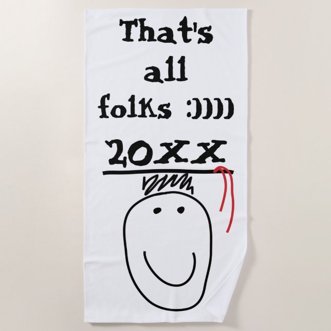 Graduate Beach Handtuch (Vorderseite)