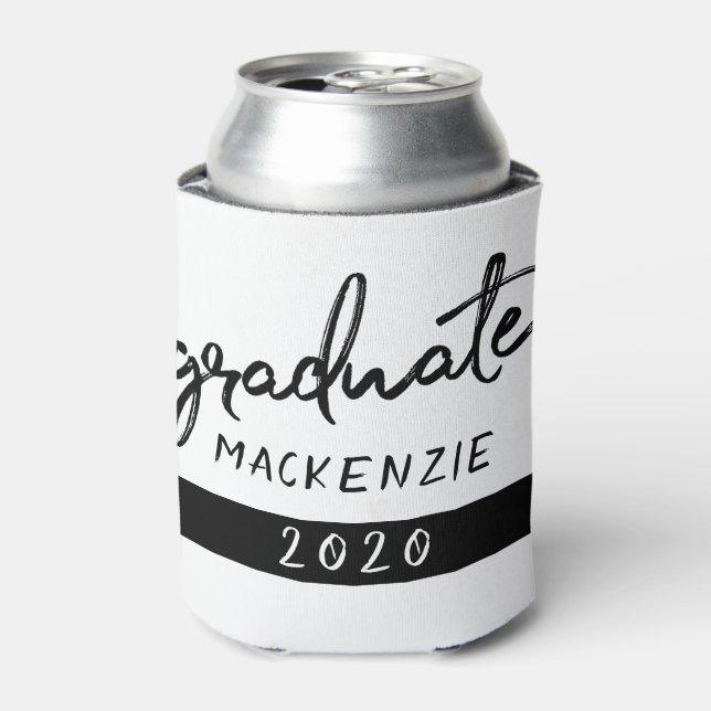 Graduate Black Script | Klassischer Keepake mit de Dosenkühler (Kanne Vorderseite)