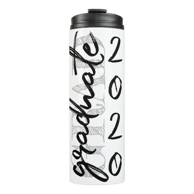 Graduate Black Script | Klassischer Keepake mit de Thermosbecher (Vorderseite)