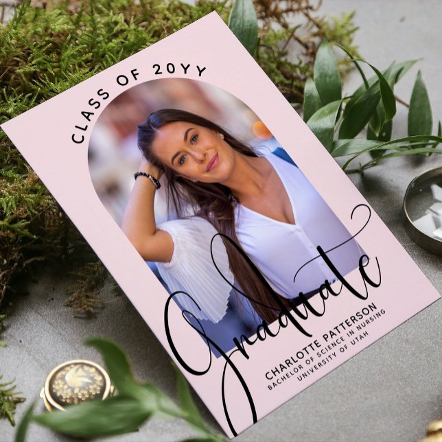 Graduate Class of 2022 Abschluss Arch Foto Einladung (Von Creator hochgeladen)