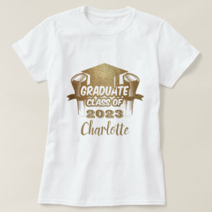 Graduate Class of 2023 Gold Individuelle Name T -  T-Shirt