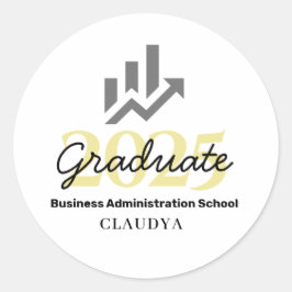 Graduate Class of 2025 Runder Aufkleber