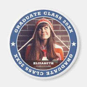 Graduate Class of 20XX Abschluss Foto Magnet