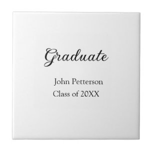 Graduate Class of 20XX simple minimale Abschluss m Fliese