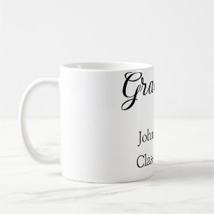 Graduate Class of 20XX simple minimale Abschluss m Kaffeetasse