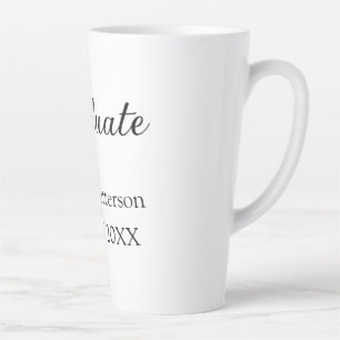 Graduate Class of 20XX simple minimale Abschluss m Milchtasse