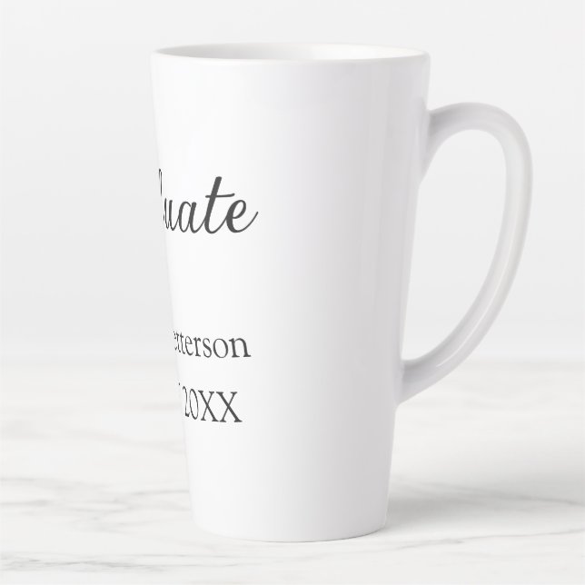 Graduate Class of 20XX simple minimale Abschluss m Milchtasse (Rechts)