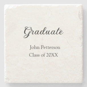 Graduate Class of 20XX simple minimale Abschluss m Steinuntersetzer