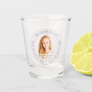 Graduate Class of 20XX Simple Modern Custom Foto Schnapsglas