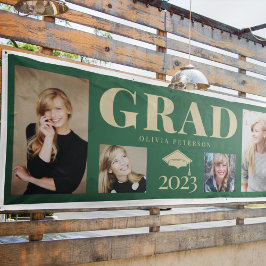 Graduate Class of Green Gold Foto 2023 Banner