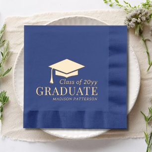 Graduate Class of Personalisiert Name Abschluss Servietten Mit Folie