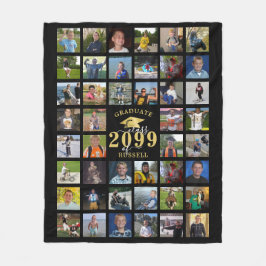 Graduate Class Year 44 Foto Memory Keepake Fleecedecke