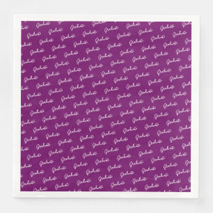 Graduate Dinner Napkin Raspberry - HAMbyWG Serviette