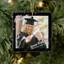 Graduate Editable Black & Stars Zwei-Foto