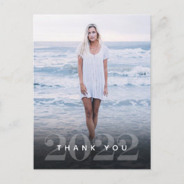 Graduate Elegance Vielen Dank Postkarte