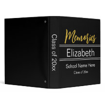 Graduate Erinnerungen Schwarz-weiß und Gold Script