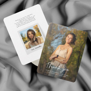 Graduate Foto Abschluss 2024 Dankeschön Karte