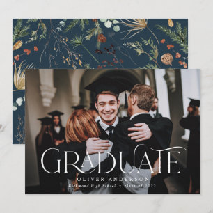 Graduate Foto Aquarell botanische Blüte Moderne Ankündigung