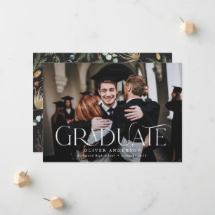 Graduate Foto Aquarell botanische Blüte Moderne Ankündigung