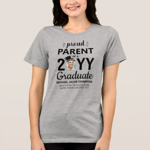 Graduate Foto Class Year Proud Parud Abschluss Tri-Blend Shirt