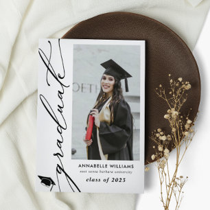 Graduate Foto Collage Typografy Ankündigung