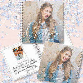 Graduate Foto Guest Book Keepake Notizbuch
