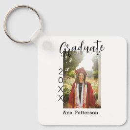 Graduate Foto Moderne Klassik hinzufügen Jahrname  Schlüsselanhänger
