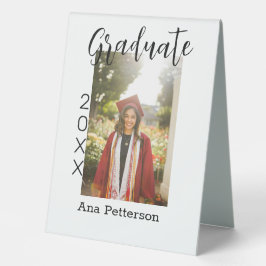 Graduate Foto Moderne Klassik hinzufügen Jahrname  Tischaufsteller