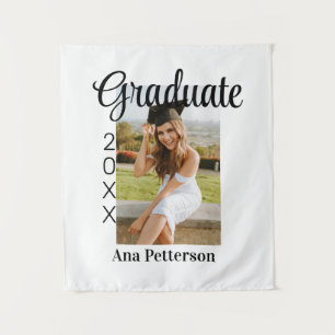 Graduate Foto Moderne Klassik hinzufügen Jahrname Wandteppich