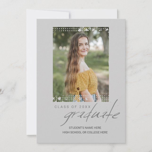 Graduate Foto Open House Einladung (Vorderseite)