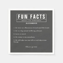 Graduate Fun Fakes Grau Kohlepapier