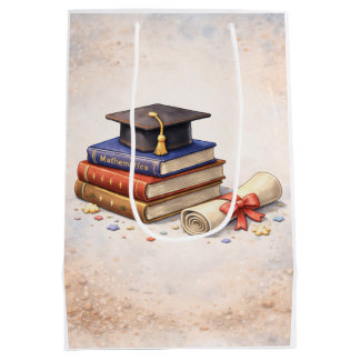  Graduate Gift Bag with Books & Diploma Mittlere Geschenktüte