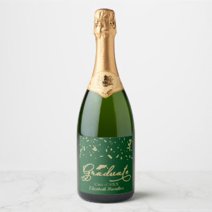 Graduate Gold Foil Graduation Party Green
