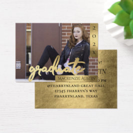 Graduate Gold Script | Ankündigung von elegantem F
